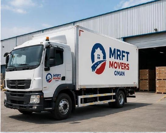 Cargo truck carrying a commercial shipment in Oman
