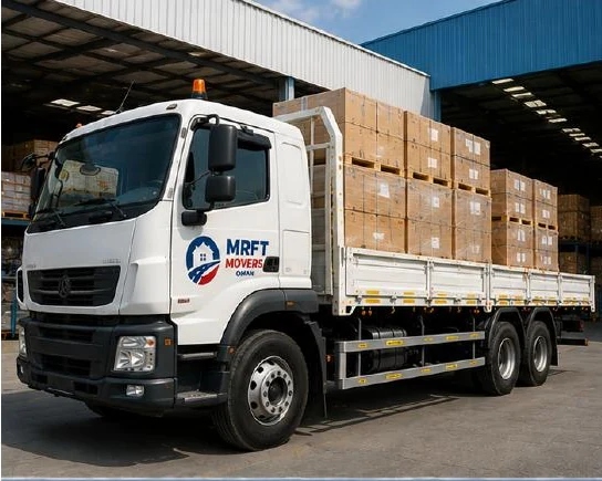 MRFT commercial truck ready for cargo transport in Oman