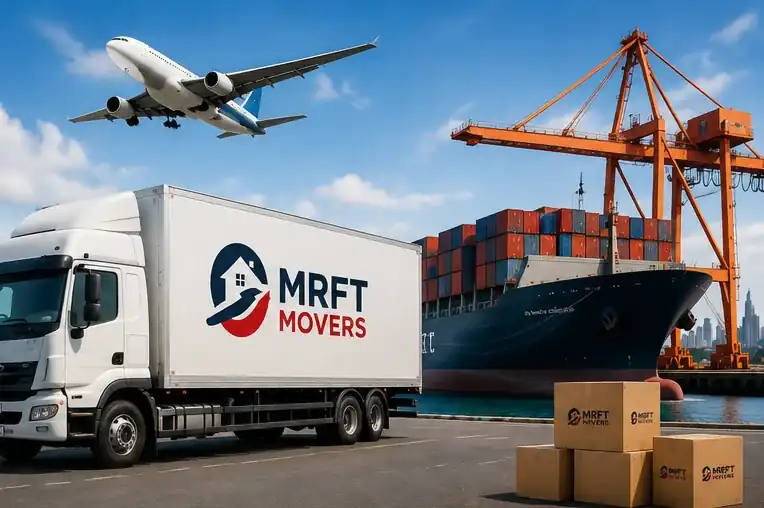 MRFT Movers team handling a relocation and transport job in Oman