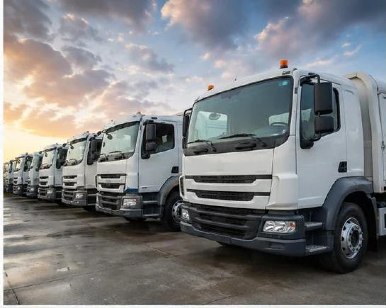 Commercial trucks available for rental in Oman for cargo and transport work